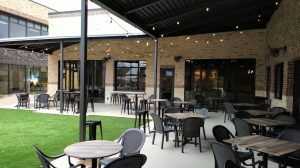 Outdoor patio seating